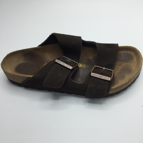 Birkenstock Arizona Double Strap Suede Sandals - Picture 3 of 7